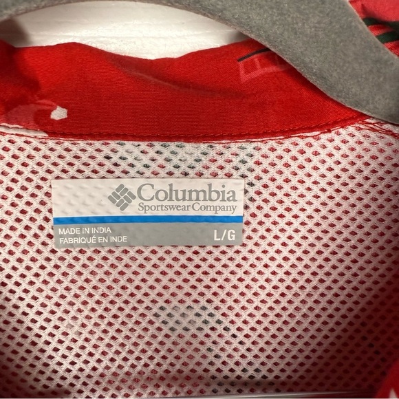 Columbia Red Spark Reel Joy Trollers Best Short Sleeve PFG Shirt Size Large GUC - Picture 4 of 7